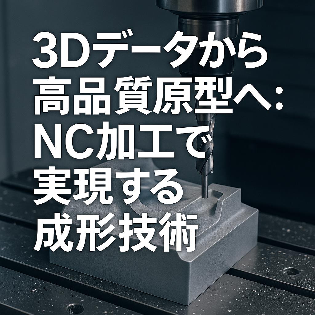 3Dデータから高品質原型へ：NC加工で実現する成形技術